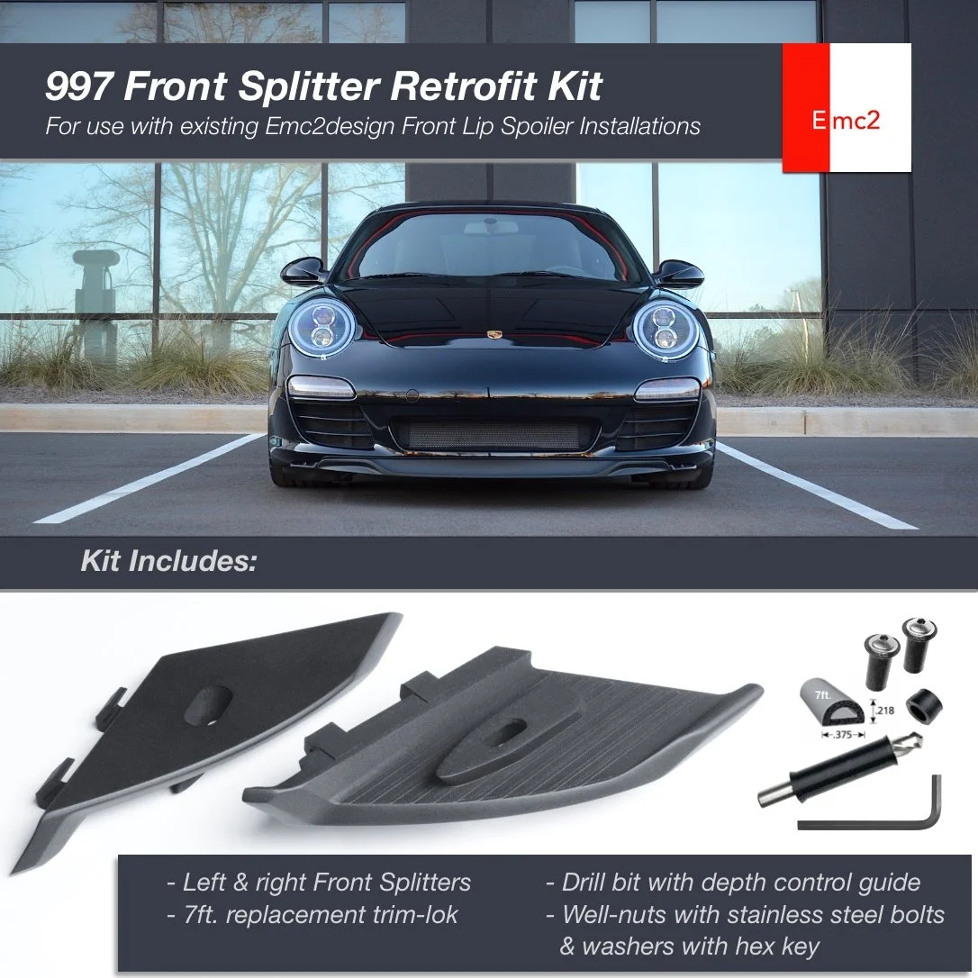 Emc2 Porsche 997 Front Splitters — Emc2design